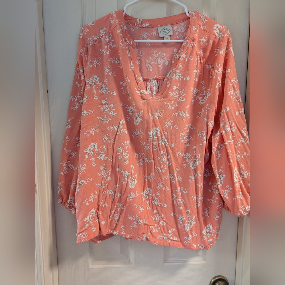 St John's Bay 3/4 length sleeve top